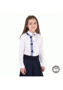 Timbo школьная белая блуза для девочки Perry B033150